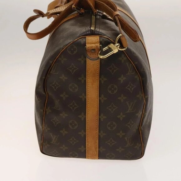 LOUIS VUITTON Monogram Keepall Bandouliere 50 Hand Bag M41416 LV Auth BA4891 - Picture 5 of 16